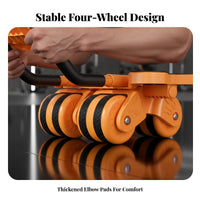 Ab Wheel, Automatic Return, Four-Wheel Home Fitness Equipment for Core Training