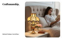 European design Table light fixture, Vintage Luxury Bedside Cabinet Light, Romantic Bedroom Atmosphere Lighting