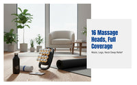 Electric Muscle Massager, 16 Heads, Adjustable Power, LED Display, Deep Tissue Relief for Neck, Waist, Leg, Men & Women
