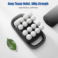 Electric Muscle Massager, 16 Heads, Adjustable Power, LED Display, Deep Tissue Relief for Neck, Waist, Leg, Men & Women