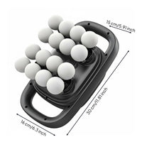 Electric Muscle Massager, 16 Heads, Adjustable Power, LED Display, Deep Tissue Relief for Neck, Waist, Leg, Men & Women
