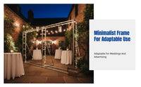 Stage Frame, Adjustable Backdrop Stand, Outdoor Wedding Decoration, Telescopic Rod, Easy Assembly for Events