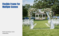 Stage Frame, Adjustable Backdrop Stand, Outdoor Wedding Decoration, Telescopic Rod, Easy Assembly for Events