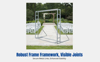 Stage Frame, Adjustable Backdrop Stand, Outdoor Wedding Decoration, Telescopic Rod, Easy Assembly for Events