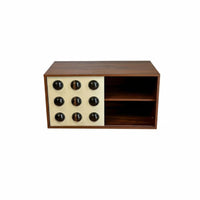 Mid-Century TV Stand, Vintage Adjustable Storage Cabinet, Small Space Organizer