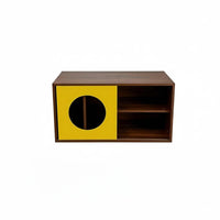 Mid-Century TV Stand, Vintage Adjustable Storage Cabinet, Small Space Organizer