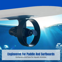 Paddle Board Underwater Electric Propeller, Surfboard Mount Engine, Twin Model, Forward/Reverse, Long Battery, PVC