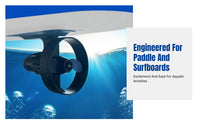 Paddle Board Underwater Electric Propeller, Surfboard Mount Engine, Twin Model, Forward/Reverse, Long Battery, PVC