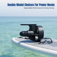 Paddle Board Underwater Electric Propeller, Surfboard Mount Engine, Twin Model, Forward/Reverse, Long Battery, PVC