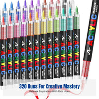 Acrylic Marker Pen Set, Direct Ink, Large Capacity, Multi-Color, Professional Drawing, Kids Art Supplies