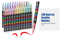 Acrylic Marker Pen Set, Direct Ink, Large Capacity, Multi-Color, Professional Drawing, Kids Art Supplies