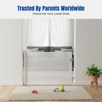 Kids Gate, Retractable Pet Barrier, Adjustable Stair Guard, Home Security Fence, 86cm High, Flexible Length