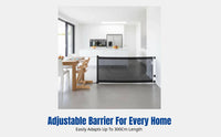 Kids Gate, Retractable Pet Barrier, Adjustable Stair Guard, Home Security Fence, 86cm High, Flexible Length