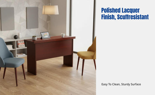 Conference Table, Sturdy Wood Veneer Rectangular Desk, Modern Training Table, Office Meeting Room Furniture
