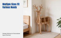 Nordic Book Rack, Creative Deer-Shaped Storage Shelf, Animal-Inspired Design, Home Decor, Shop Display, Multitier Wood