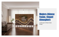 Chinese Style Wooden Room Divider, Folding Privacy Screen, Movable Partition for Office, Hotel, Living Room