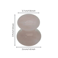 Pink Crystal Mushroom Massage Stone, Facial, Neck, Manual Gua Sha Board