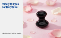 Pink Crystal Mushroom Massage Stone, Facial, Neck, Manual Gua Sha Board