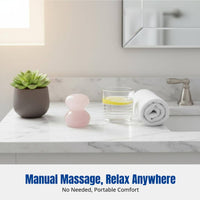 Pink Crystal Mushroom Massage Stone, Facial, Neck, Manual Gua Sha Board