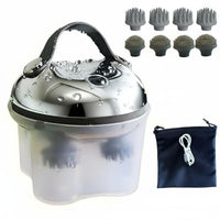 Waterproof Electric Scalp Massager, 8-Prong Kneading, Red Light Hair Care Device