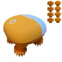 Waterproof Electric Scalp Massager, 8-Prong Kneading, Red Light Hair Care Device