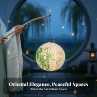 Chinese Design Paper Lantern Foldable Round Chinese Paper Lantern Lightweight Party Supplies for Home Decor