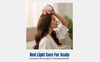 Waterproof Electric Scalp Massager, 8-Prong Kneading, Red Light Hair Care Device
