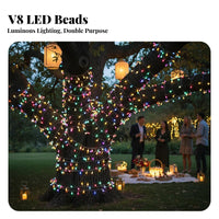 Solar LED Waterproof Color Changing Fairy Lights, Outdoor Decor for Trees, Fences