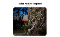 Solar LED Waterproof Color Changing Fairy Lights, Outdoor Decor for Trees, Fences