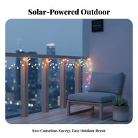 Solar LED Waterproof Color Changing Fairy Lights, Outdoor Decor for Trees, Fences