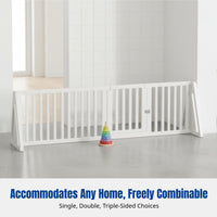 Infant Fence, Single-Sided Playpen, Home Living Room Toddler Barrier, Upgraded Triangle Base, Multiple Sizes, Random Color