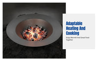 Cast Iron Fire Pit, Vintage Wood Burning Heater, Charcoal Stove, Outdoor Winter Heating, Rural Home