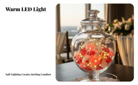 Valentine's Day Heart LED Battery Operated, Red Rose Cream Mix, Wedding Party Decor
