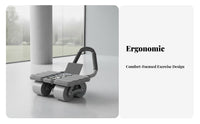 4-Wheel Ab Roller, Auto-Return, Home Fitness, Unisex, Upgraded Design
