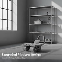 4-Wheel Ab Roller, Auto-Return, Home Fitness, Unisex, Upgraded Design