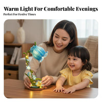 DIY Lily of the Valley Lamp Kit tube Cleaner Floral Luminaire Light House Decoration for Crafters, Girls, Bedroom
