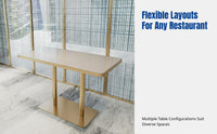Commercial Dining Table and Chair Set, Modern Luxury Sofa Booth, Western Restaurant, Seafood Buffet, Chain Theme