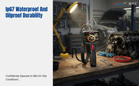 360° Rotating Commercial HD Inspection Camera, 1080P, Flexible Probe for Automotive Maintenance, Pipeline, Carbon Buildup