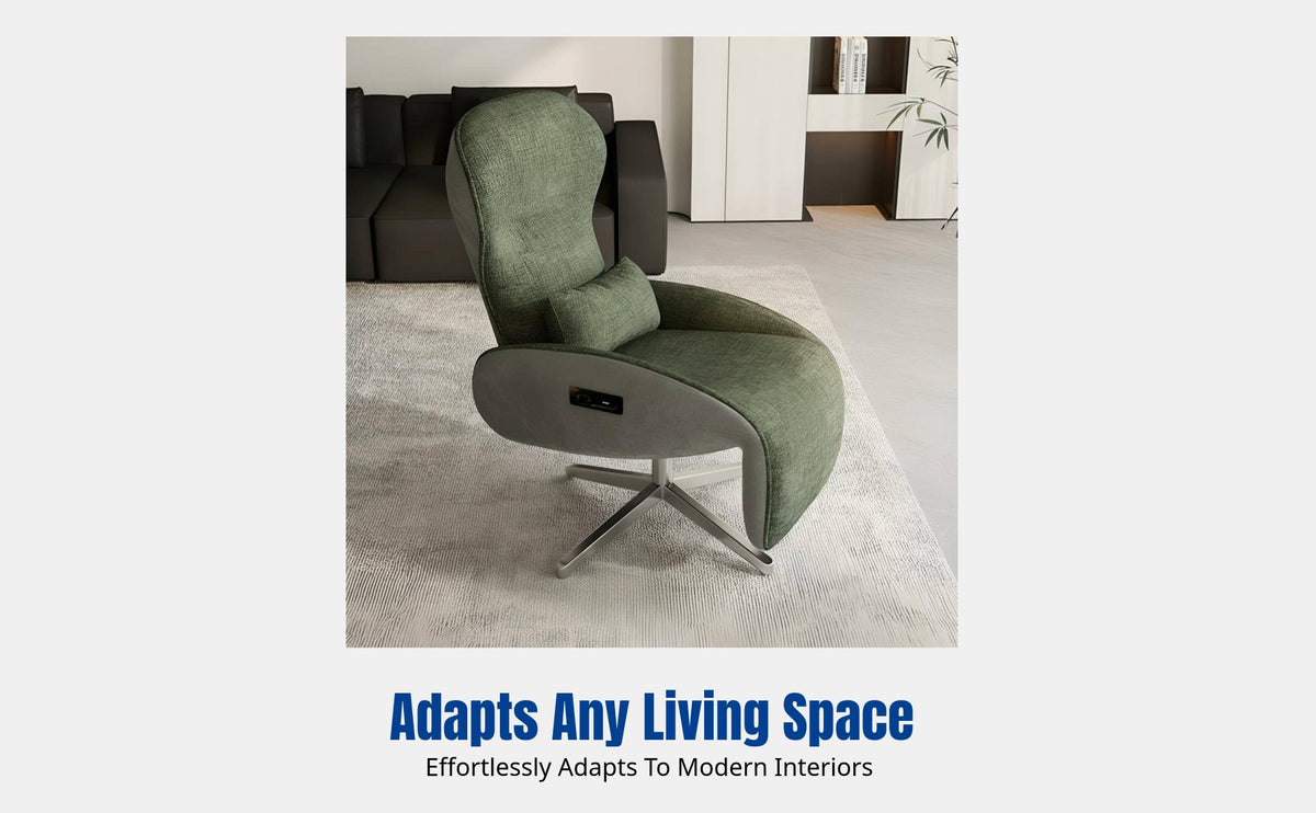 Weightless Recliner Chair, Balcony Lounge Chair, Modern Swivel Lazy Sofa, Ergonomic High Back, Living Room, Luxury Design, Adult