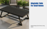 Sintered Stone Coffee Table, Modern Minimalist, Small Apartment, Living Room, Nordic Style, Combination Design