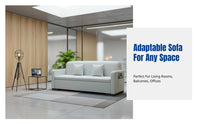 Living Room Sofa, Small Apartment Storage Couch, Minimalist for Balcony, Office, Clothing Shop