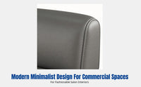 Salon Waiting Sofa Bench, Modern Minimalist Reception Chair, Multi-Color, Commercial Lounge Seating