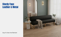 Salon Waiting Sofa Bench, Modern Minimalist Reception Chair, Multi-Color, Commercial Lounge Seating