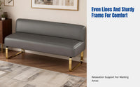 Salon Waiting Sofa Bench, Modern Minimalist Reception Chair, Multi-Color, Commercial Lounge Seating