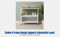 Rock Slab Sideboard, Multi-Tier Kitchen Storage Rack, Freestanding Organizer for Microwave Oven