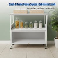 Rock Slab Sideboard, Multi-Tier Kitchen Storage Rack, Freestanding Organizer for Microwave Oven