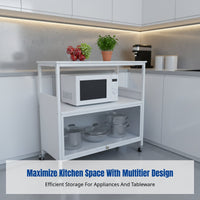 Rock Slab Sideboard, Multi-Tier Kitchen Storage Rack, Freestanding Organizer for Microwave Oven