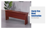 Conference Table, Solid Wood Rectangular Desk, Office Meeting Table, Multi-Scene Use, Polished Surface, Timeless Color