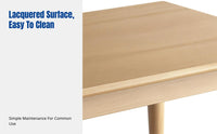 Hardwood Dining Table and Chair Set, Nordic Minimalist Rectangular, Modern Kitchen