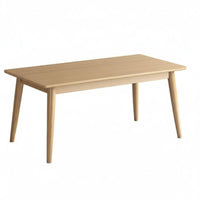 Hardwood Dining Table and Chair Set, Nordic Minimalist Rectangular, Modern Kitchen